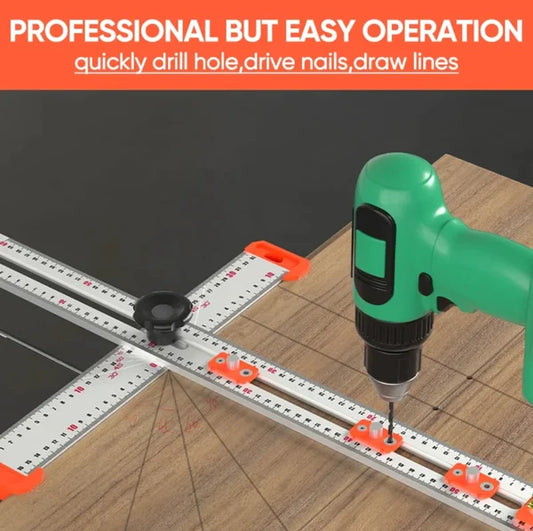 4-in-1 Drilling Positioning Ruler