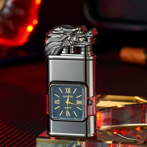 Windproof Lighter Vintage Watch Bezel Jet flame Torch