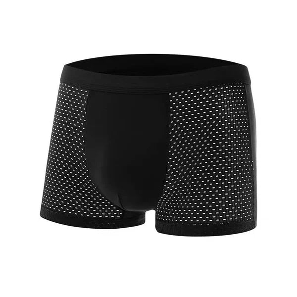 Men's ice silk mesh flat boxer shorts