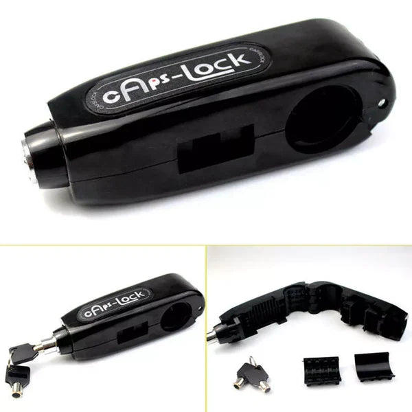 CapsLock Effective Motorcycle Grip Lock Security