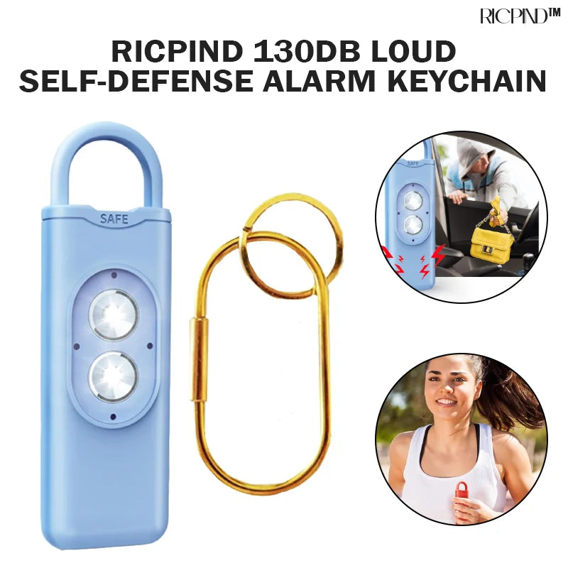 130dB Loud Self-Defense Alarm Keychain