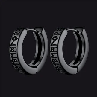 Hot Sale Viking Runes Hoop Earrings