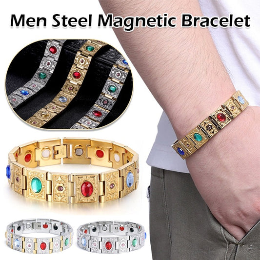 Men's Steel Magnetic Bracelet