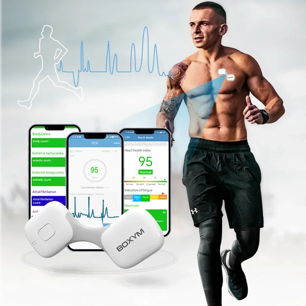 24 hour electrocardiogram monitor bluetooth wearable