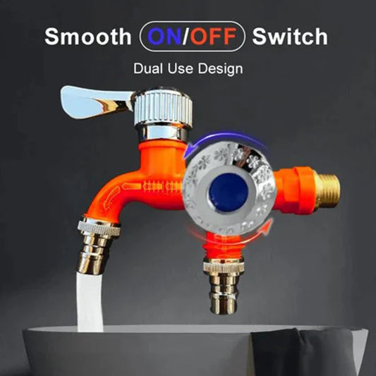 Double Outlet Faucet