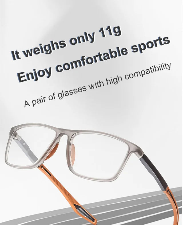 Fashionable silicone sports reading glasses