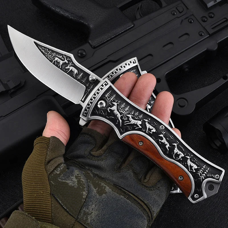 💥Last Day For 50% Off Discount💥High Hardness Sharp Embossing Folding Knife Multi-purpose Tool Knife