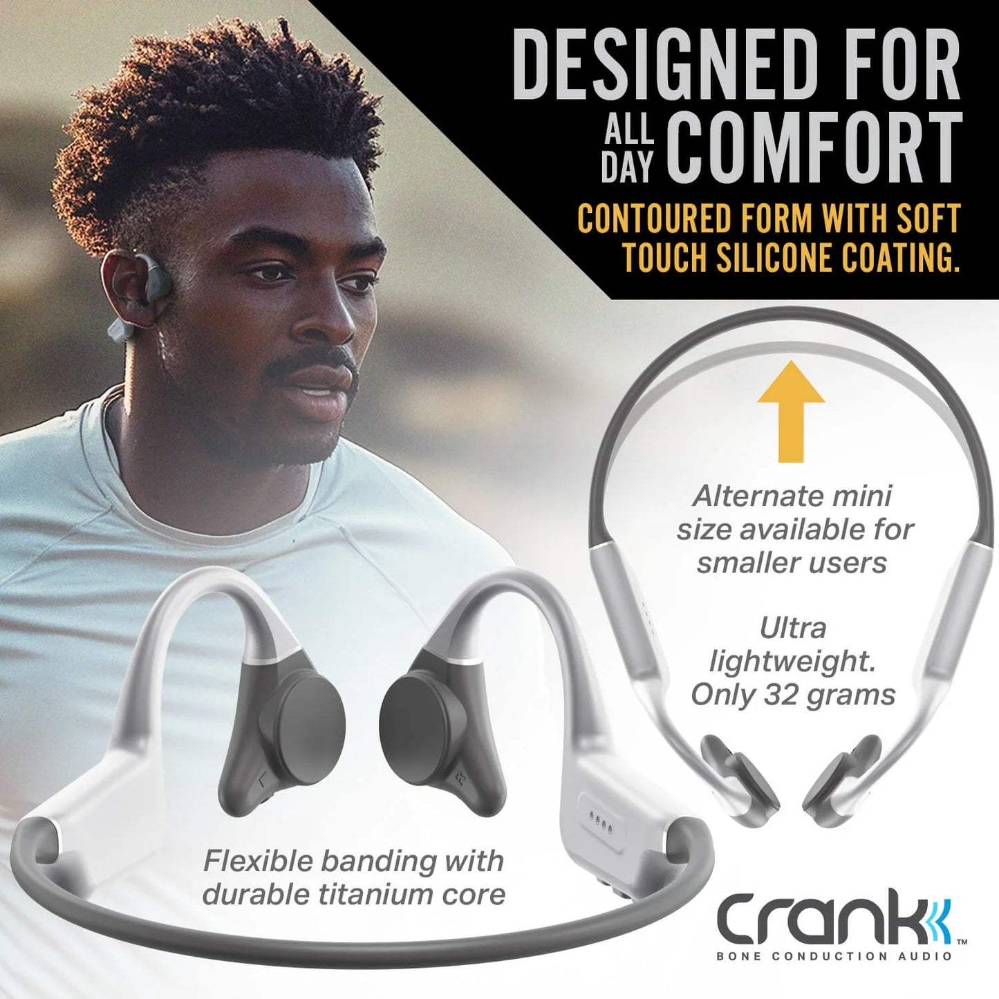 CRANK SPORT BONE CONDUCTION HEADPHONES