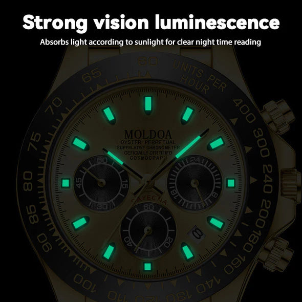 Binger Genuine Luxury Multifunction Diamond Luminous Waterproof Watches