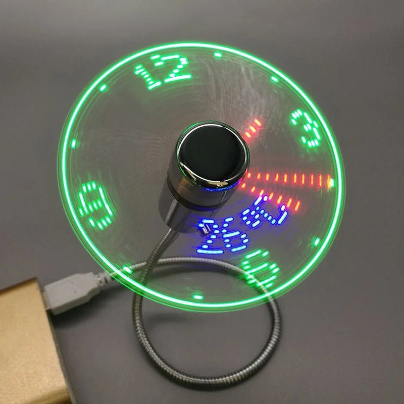 🔥Last Day Promotion 50% OFF - New USB Clock Fan with Real Time Clock