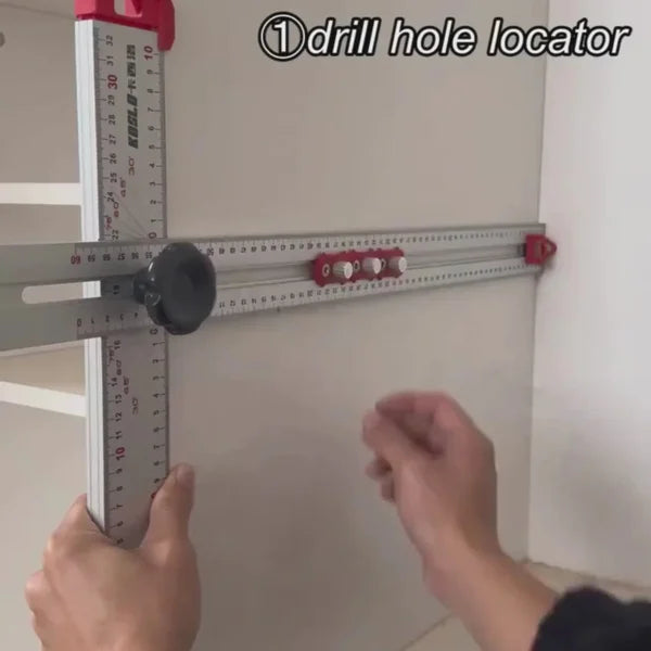 4-in-1 Drilling Positioning Ruler