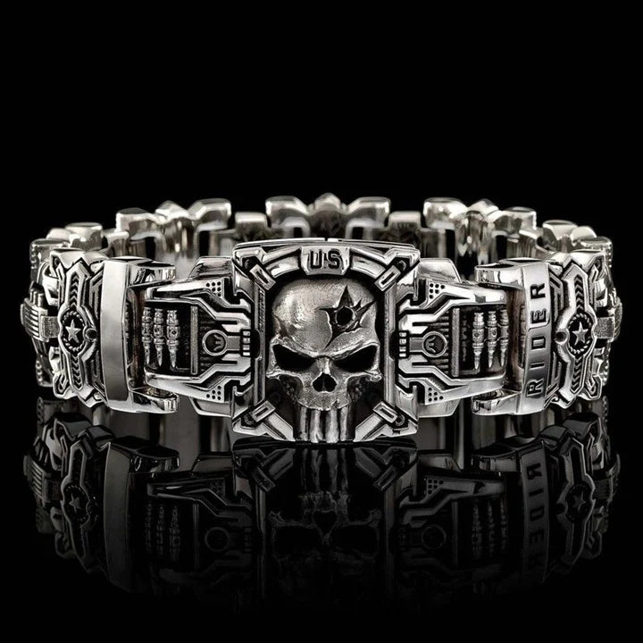 Armed Forces Destiny Struggle Skull Interlock Bracelet