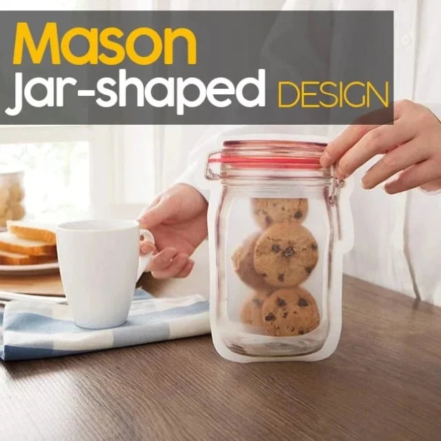 (HOT SALE -30% OFF) Reusable Mason Bottle Ziplock Bags (Set of 10)