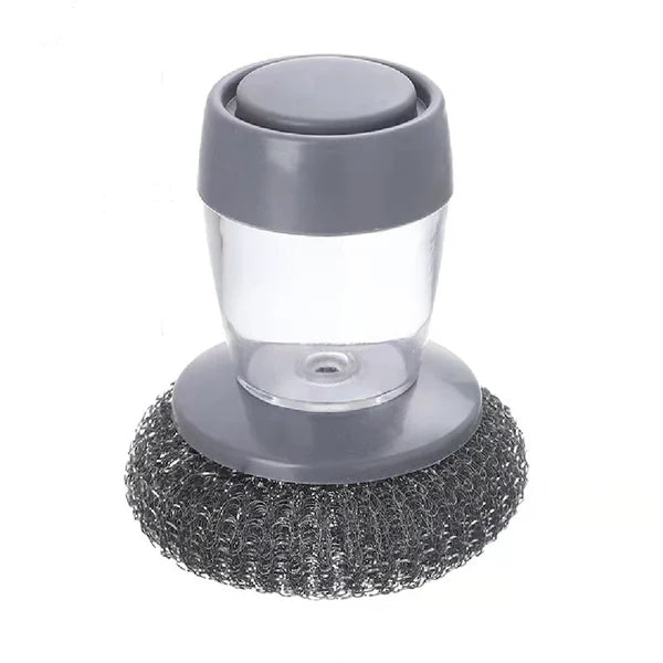 Kitchen Automatic Soap Adding Pan Brush, Strong Decontamination Dishwashing Brush