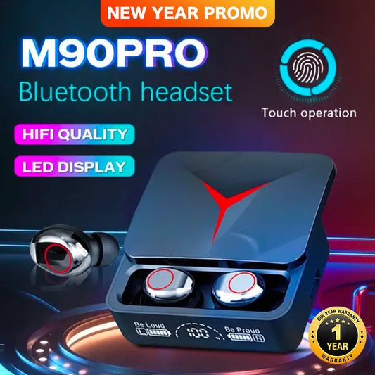 M90 PRO EARBUDS - One year warranty, Hi-Fi sound quality