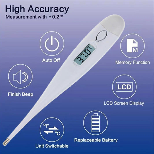 Digital LCD Heated Oral Electronic Thermometer