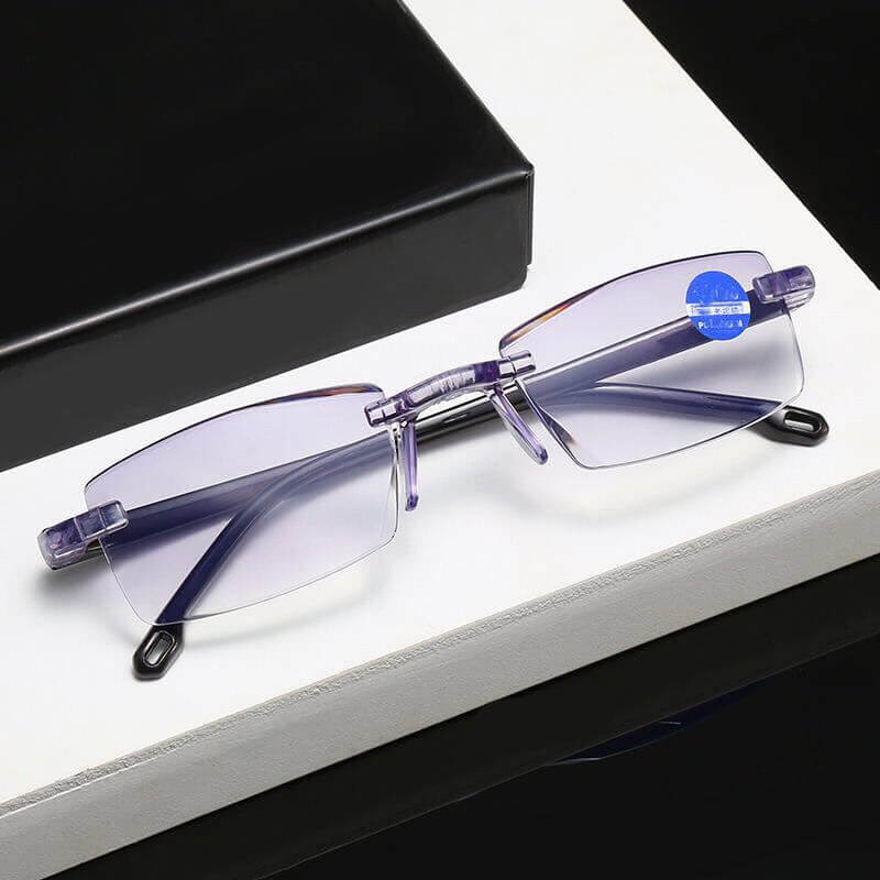 2024 New Sapphire High Hardness Anti-blue Progressive Far And Near Dual-Use Reading Glasses