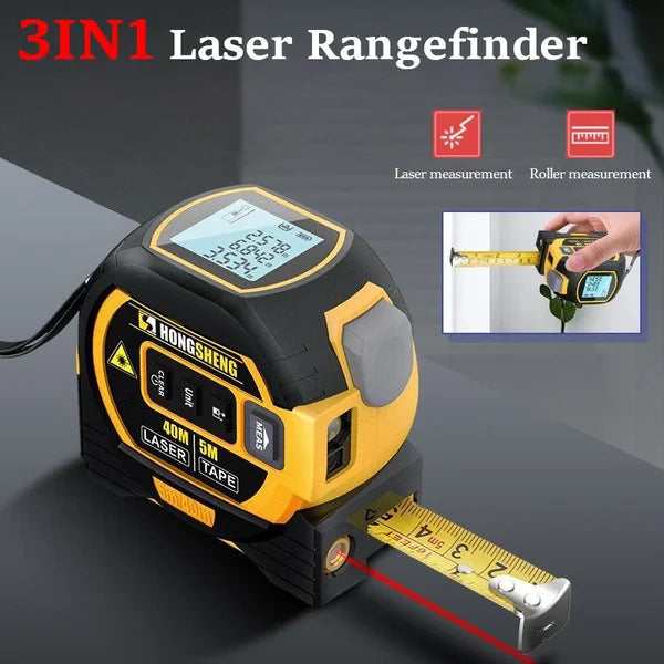 3 in 1 Infrared Laser Tape Measuring Instrument