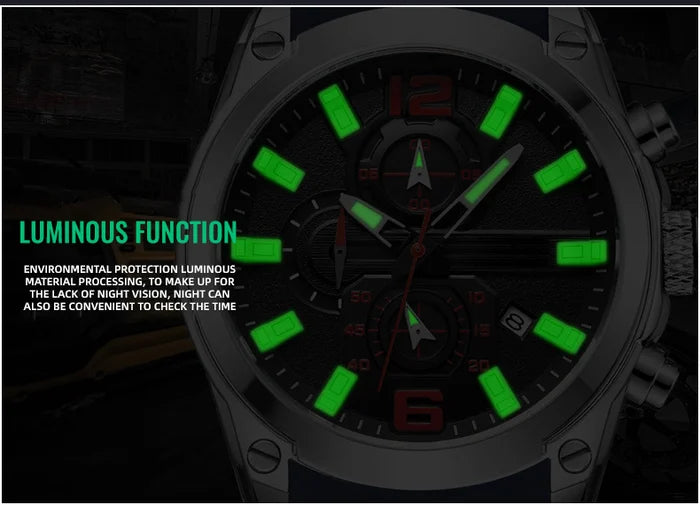 Men's multifunctional chronograph watch