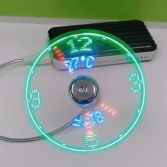 🔥Last Day Promotion 50% OFF - New USB Clock Fan with Real Time Clock