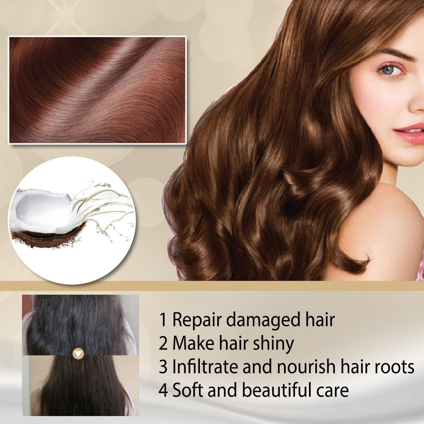 💓ShinyHair Instant Keratin Hair Repair Mask