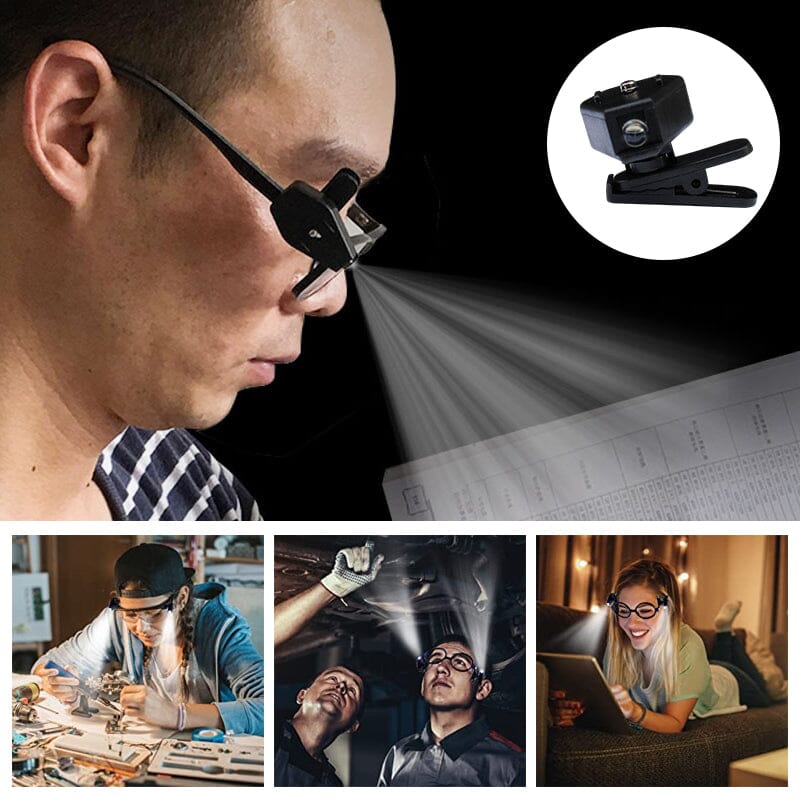 Led Glasses Clip-on Reading Light【HOT SALE-49%OFF🔥🔥🔥】